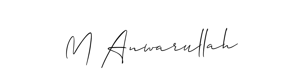 Once you've used our free online signature maker to create your best signature Allison_Script style, it's time to enjoy all of the benefits that M Anwarullah name signing documents. M Anwarullah signature style 2 images and pictures png