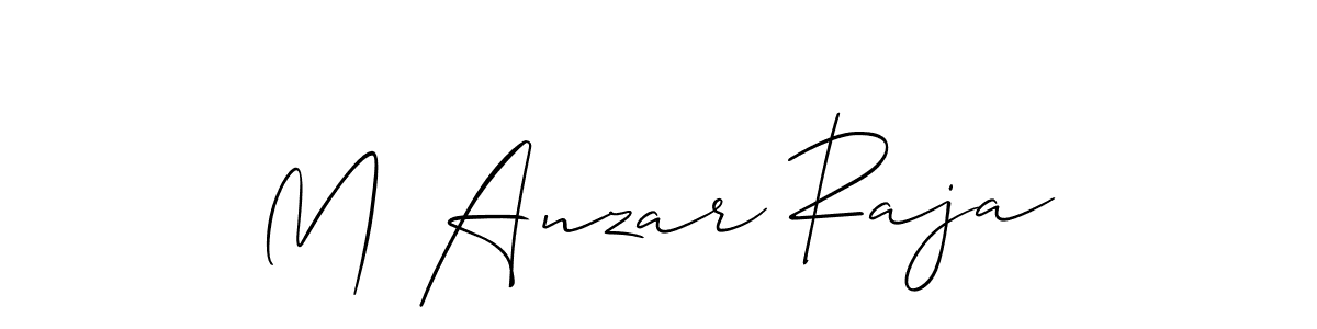 Use a signature maker to create a handwritten signature online. With this signature software, you can design (Allison_Script) your own signature for name M Anzar Raja. M Anzar Raja signature style 2 images and pictures png