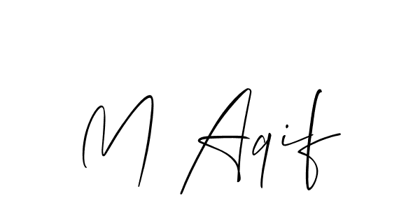 This is the best signature style for the M Aqif name. Also you like these signature font (Allison_Script). Mix name signature. M Aqif signature style 2 images and pictures png