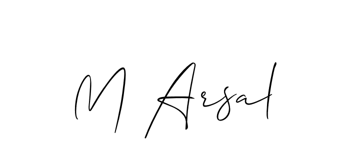 if you are searching for the best signature style for your name M Arsal. so please give up your signature search. here we have designed multiple signature styles  using Allison_Script. M Arsal signature style 2 images and pictures png