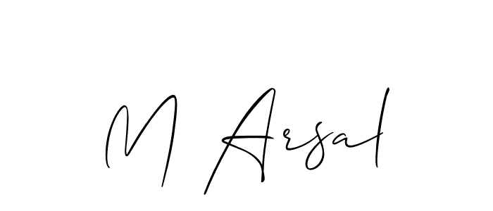 You can use this online signature creator to create a handwritten signature for the name M Arsal. This is the best online autograph maker. M Arsal signature style 2 images and pictures png