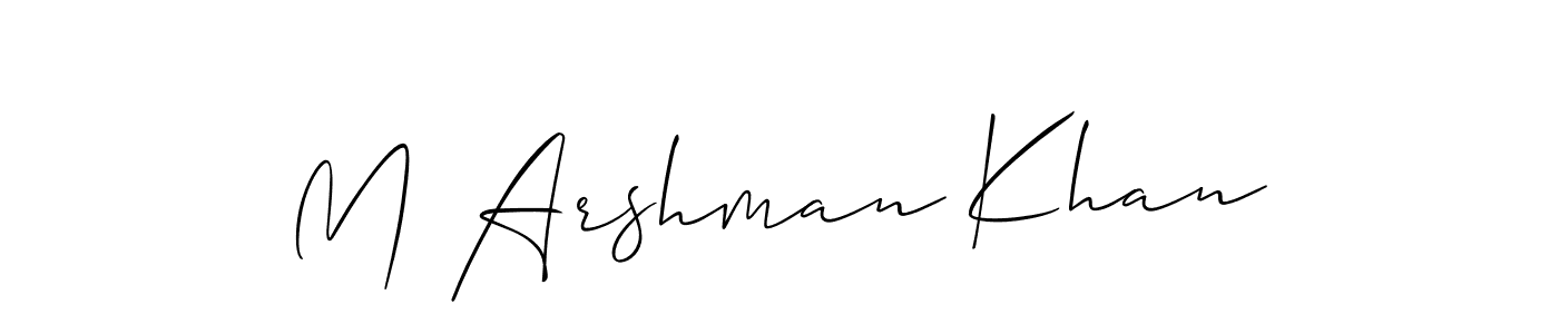 if you are searching for the best signature style for your name M Arshman Khan. so please give up your signature search. here we have designed multiple signature styles  using Allison_Script. M Arshman Khan signature style 2 images and pictures png