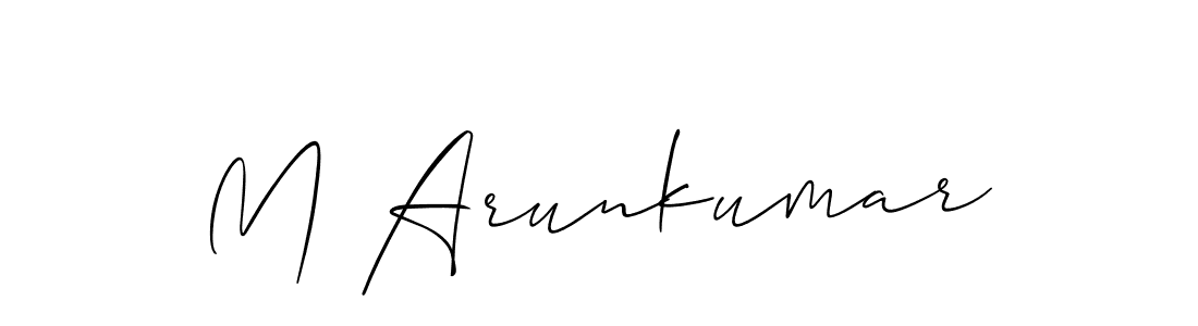 You can use this online signature creator to create a handwritten signature for the name M Arunkumar. This is the best online autograph maker. M Arunkumar signature style 2 images and pictures png