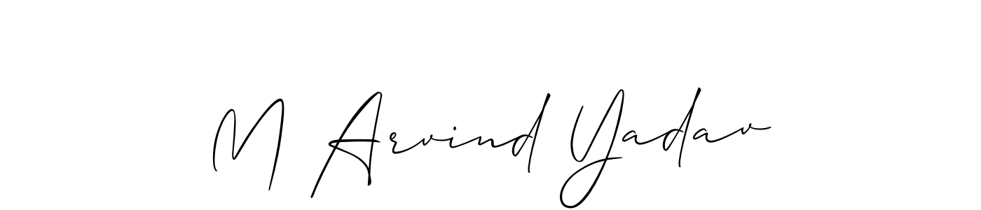 This is the best signature style for the M Arvind Yadav name. Also you like these signature font (Allison_Script). Mix name signature. M Arvind Yadav signature style 2 images and pictures png