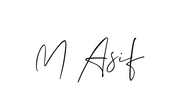 Make a beautiful signature design for name M Asif. Use this online signature maker to create a handwritten signature for free. M Asif signature style 2 images and pictures png