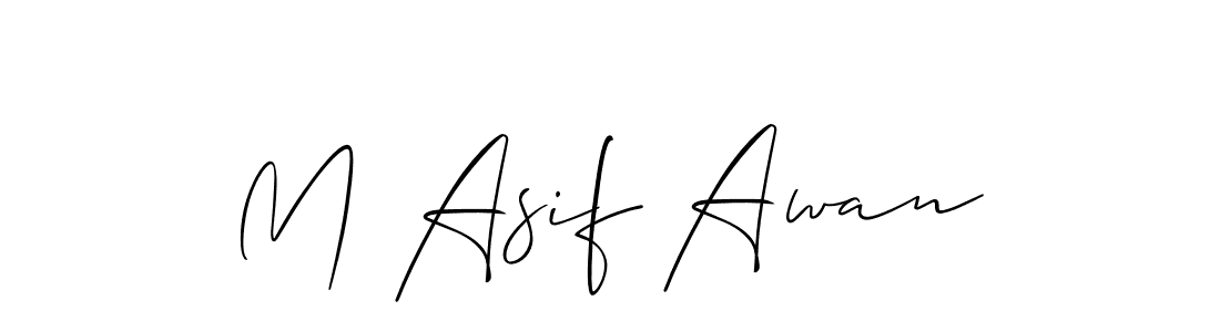 M Asif Awan stylish signature style. Best Handwritten Sign (Allison_Script) for my name. Handwritten Signature Collection Ideas for my name M Asif Awan. M Asif Awan signature style 2 images and pictures png