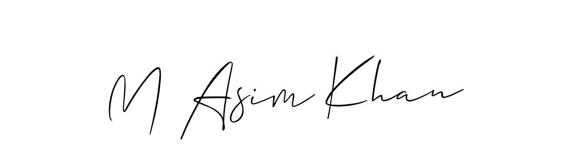 It looks lik you need a new signature style for name M Asim Khan. Design unique handwritten (Allison_Script) signature with our free signature maker in just a few clicks. M Asim Khan signature style 2 images and pictures png