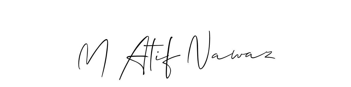 You can use this online signature creator to create a handwritten signature for the name M Atif Nawaz. This is the best online autograph maker. M Atif Nawaz signature style 2 images and pictures png