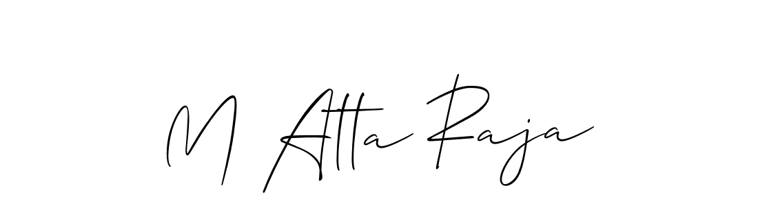 You can use this online signature creator to create a handwritten signature for the name M Atta Raja. This is the best online autograph maker. M Atta Raja signature style 2 images and pictures png