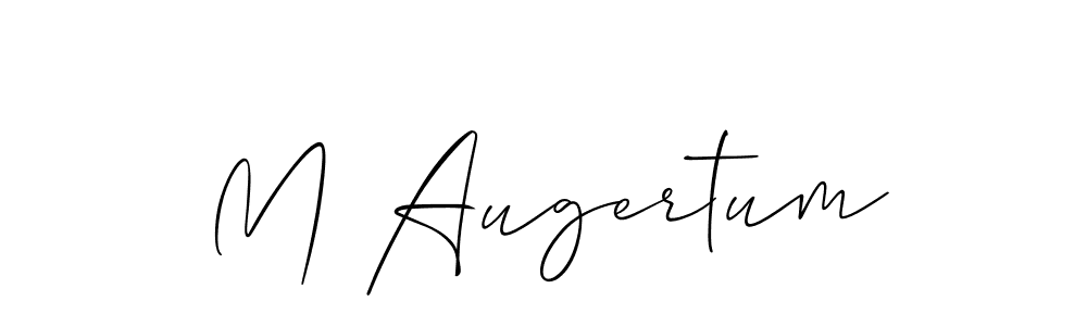 How to make M Augertum signature? Allison_Script is a professional autograph style. Create handwritten signature for M Augertum name. M Augertum signature style 2 images and pictures png