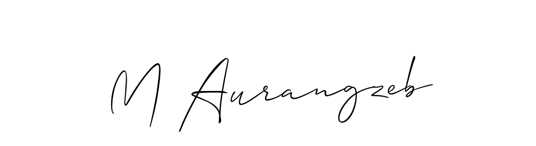 How to make M Aurangzeb name signature. Use Allison_Script style for creating short signs online. This is the latest handwritten sign. M Aurangzeb signature style 2 images and pictures png