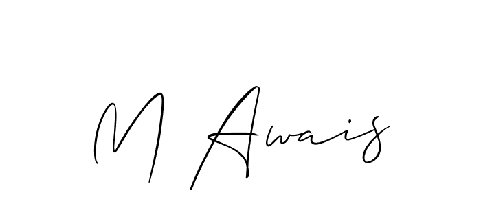 M Awais stylish signature style. Best Handwritten Sign (Allison_Script) for my name. Handwritten Signature Collection Ideas for my name M Awais. M Awais signature style 2 images and pictures png