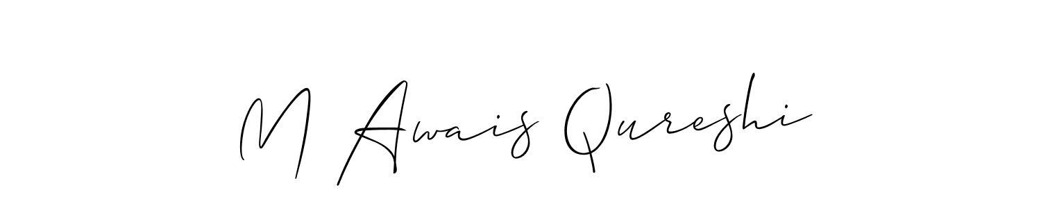 M Awais Qureshi stylish signature style. Best Handwritten Sign (Allison_Script) for my name. Handwritten Signature Collection Ideas for my name M Awais Qureshi. M Awais Qureshi signature style 2 images and pictures png