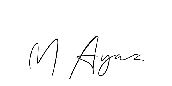 Make a beautiful signature design for name M Ayaz. Use this online signature maker to create a handwritten signature for free. M Ayaz signature style 2 images and pictures png