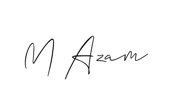 How to make M Azam name signature. Use Allison_Script style for creating short signs online. This is the latest handwritten sign. M Azam signature style 2 images and pictures png