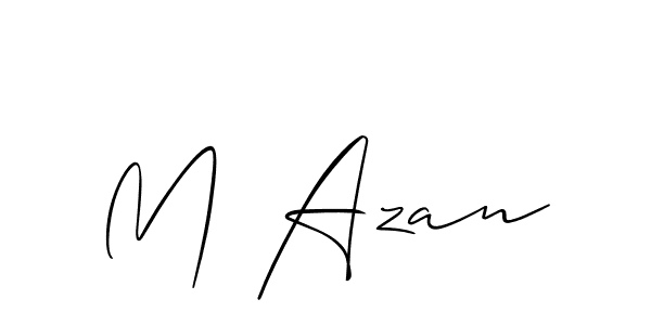 Similarly Allison_Script is the best handwritten signature design. Signature creator online .You can use it as an online autograph creator for name M Azan. M Azan signature style 2 images and pictures png