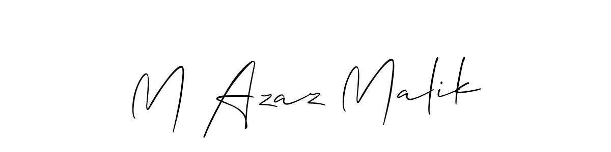 M Azaz Malik stylish signature style. Best Handwritten Sign (Allison_Script) for my name. Handwritten Signature Collection Ideas for my name M Azaz Malik. M Azaz Malik signature style 2 images and pictures png