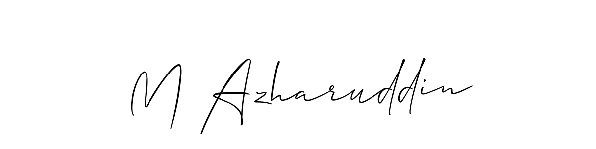 Also we have M Azharuddin name is the best signature style. Create professional handwritten signature collection using Allison_Script autograph style. M Azharuddin signature style 2 images and pictures png