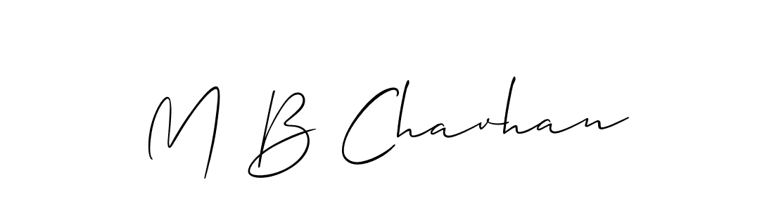 Use a signature maker to create a handwritten signature online. With this signature software, you can design (Allison_Script) your own signature for name M B Chavhan. M B Chavhan signature style 2 images and pictures png