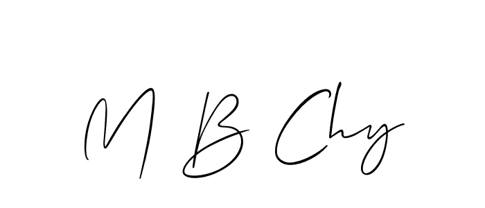 Best and Professional Signature Style for M B Chy. Allison_Script Best Signature Style Collection. M B Chy signature style 2 images and pictures png