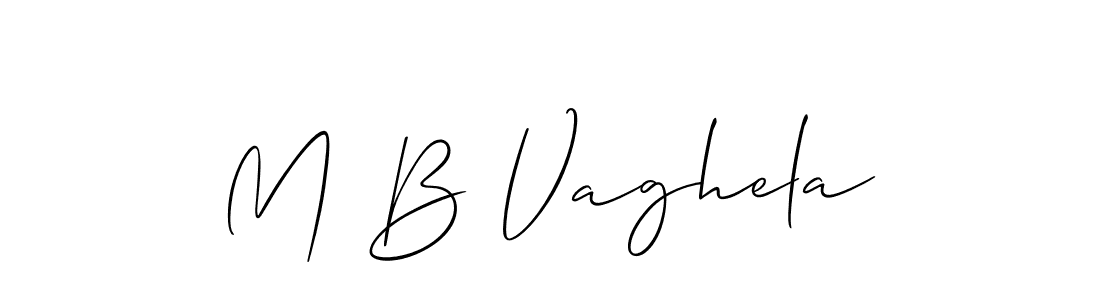 It looks lik you need a new signature style for name M B Vaghela. Design unique handwritten (Allison_Script) signature with our free signature maker in just a few clicks. M B Vaghela signature style 2 images and pictures png