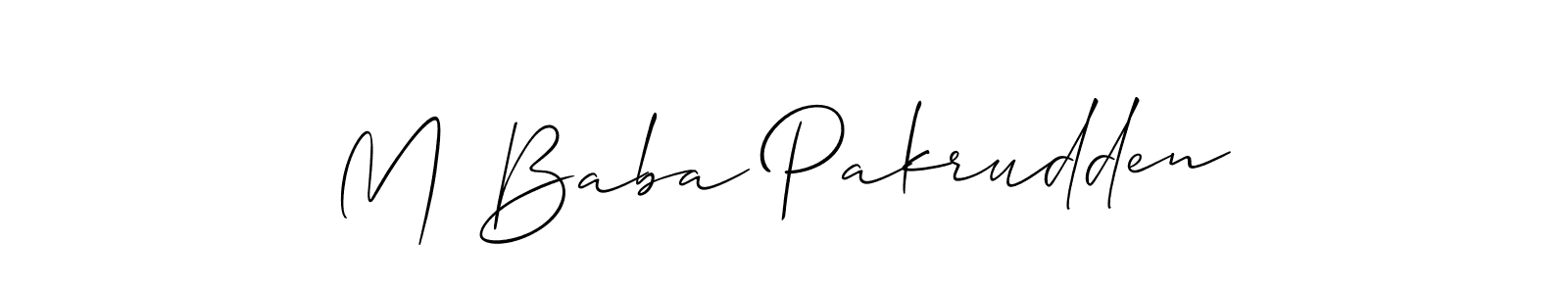 Best and Professional Signature Style for M Baba Pakrudden. Allison_Script Best Signature Style Collection. M Baba Pakrudden signature style 2 images and pictures png