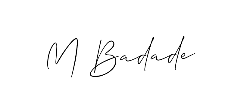 Here are the top 10 professional signature styles for the name M Badade. These are the best autograph styles you can use for your name. M Badade signature style 2 images and pictures png