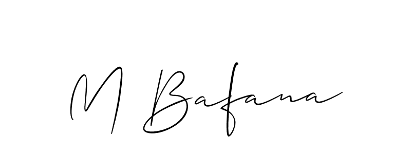 M Bafana stylish signature style. Best Handwritten Sign (Allison_Script) for my name. Handwritten Signature Collection Ideas for my name M Bafana. M Bafana signature style 2 images and pictures png