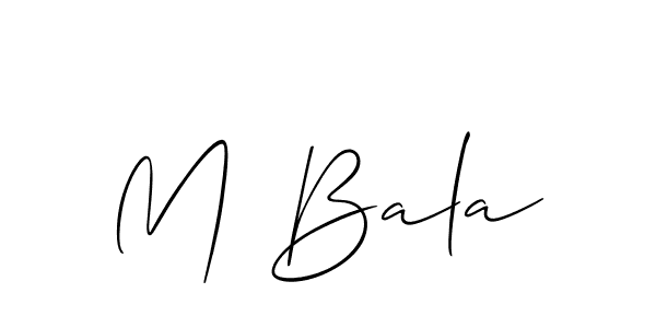 Here are the top 10 professional signature styles for the name M Bala. These are the best autograph styles you can use for your name. M Bala signature style 2 images and pictures png