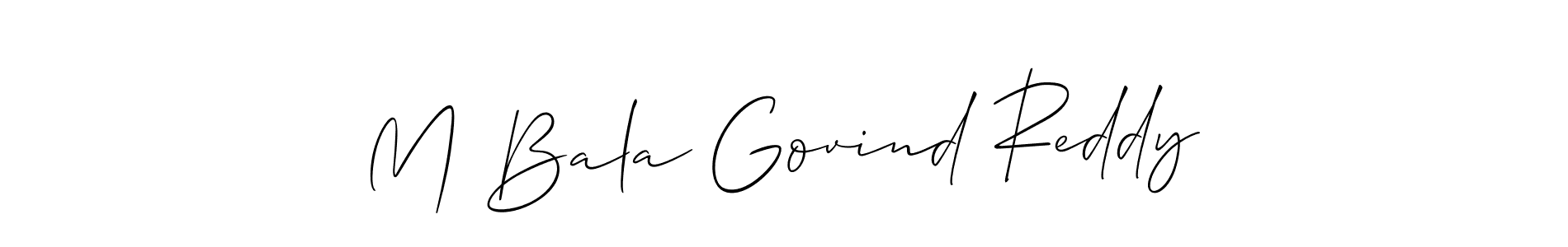 Best and Professional Signature Style for M Bala Govind Reddy. Allison_Script Best Signature Style Collection. M Bala Govind Reddy signature style 2 images and pictures png