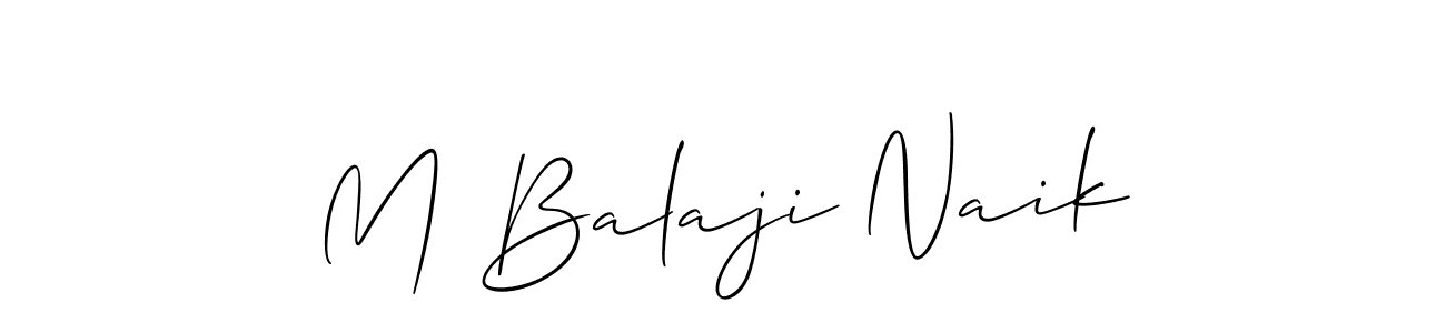 How to Draw M Balaji Naik signature style? Allison_Script is a latest design signature styles for name M Balaji Naik. M Balaji Naik signature style 2 images and pictures png