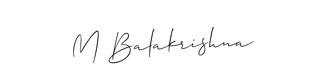 Make a beautiful signature design for name M Balakrishna. Use this online signature maker to create a handwritten signature for free. M Balakrishna signature style 2 images and pictures png