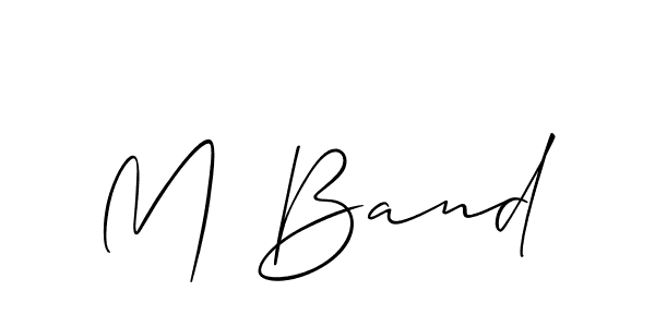 Also You can easily find your signature by using the search form. We will create M Band name handwritten signature images for you free of cost using Allison_Script sign style. M Band signature style 2 images and pictures png