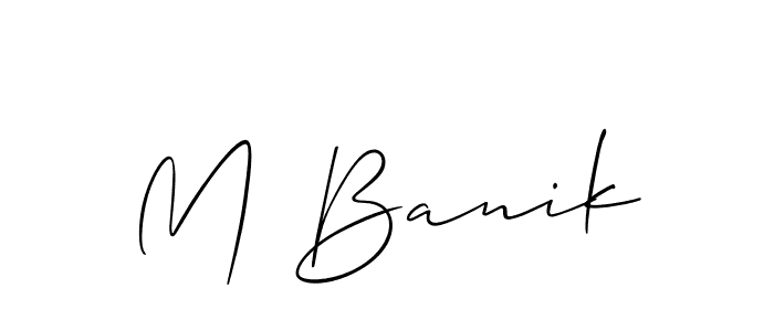 Here are the top 10 professional signature styles for the name M Banik. These are the best autograph styles you can use for your name. M Banik signature style 2 images and pictures png