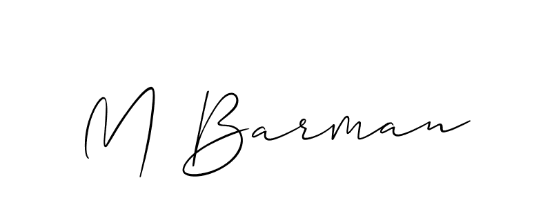 Best and Professional Signature Style for M Barman. Allison_Script Best Signature Style Collection. M Barman signature style 2 images and pictures png