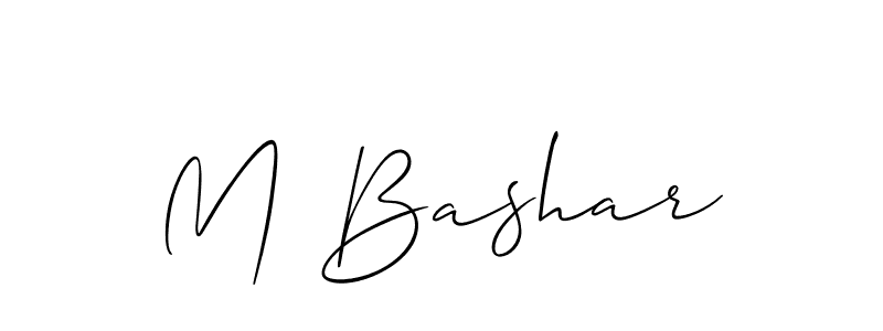 if you are searching for the best signature style for your name M Bashar. so please give up your signature search. here we have designed multiple signature styles  using Allison_Script. M Bashar signature style 2 images and pictures png