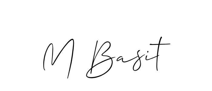 Also we have M Basit name is the best signature style. Create professional handwritten signature collection using Allison_Script autograph style. M Basit signature style 2 images and pictures png