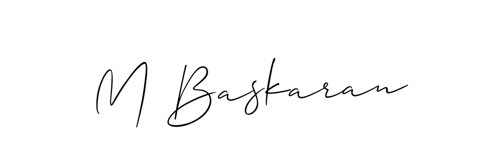 Also You can easily find your signature by using the search form. We will create M Baskaran name handwritten signature images for you free of cost using Allison_Script sign style. M Baskaran signature style 2 images and pictures png