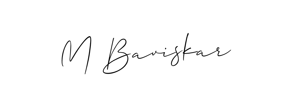 How to Draw M Baviskar signature style? Allison_Script is a latest design signature styles for name M Baviskar. M Baviskar signature style 2 images and pictures png