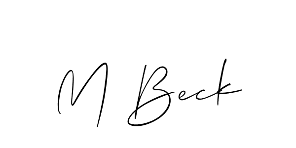 Once you've used our free online signature maker to create your best signature Allison_Script style, it's time to enjoy all of the benefits that M Beck name signing documents. M Beck signature style 2 images and pictures png