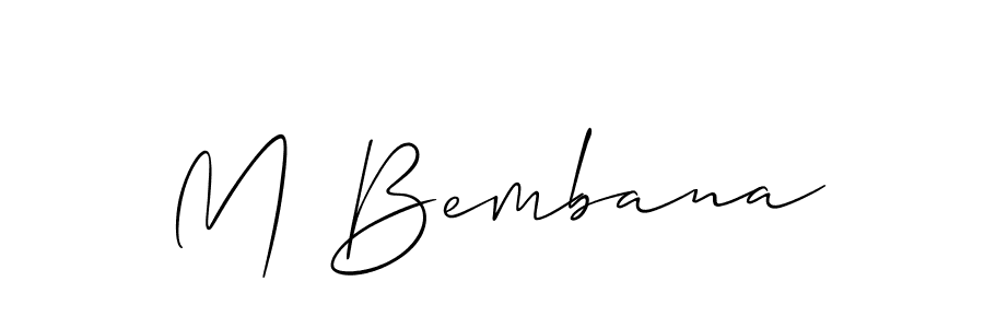 See photos of M Bembana official signature by Spectra . Check more albums & portfolios. Read reviews & check more about Allison_Script font. M Bembana signature style 2 images and pictures png