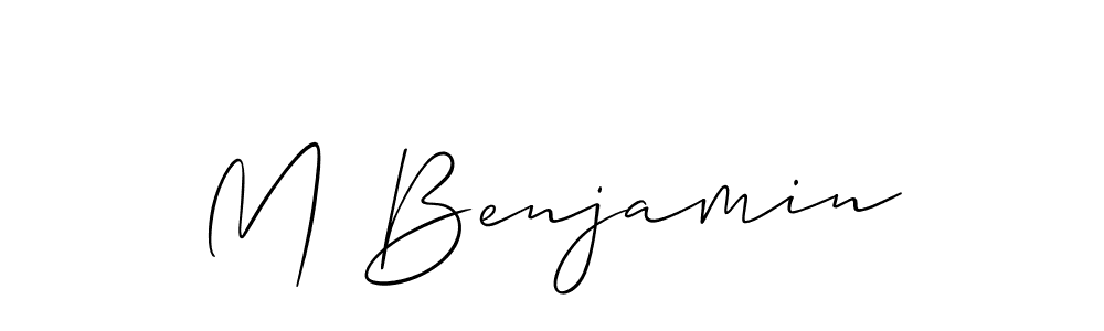 if you are searching for the best signature style for your name M Benjamin. so please give up your signature search. here we have designed multiple signature styles  using Allison_Script. M Benjamin signature style 2 images and pictures png