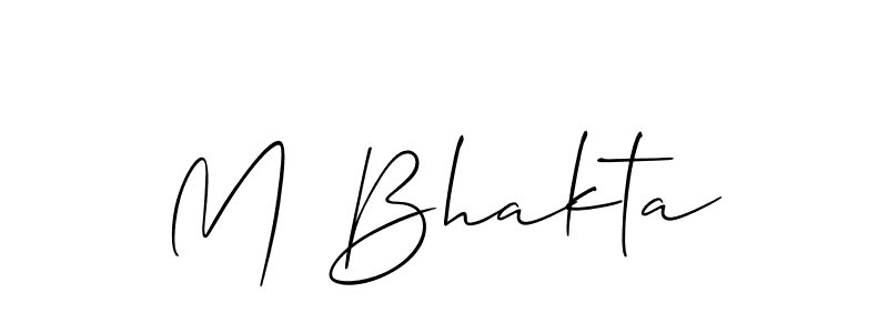 Best and Professional Signature Style for M Bhakta. Allison_Script Best Signature Style Collection. M Bhakta signature style 2 images and pictures png