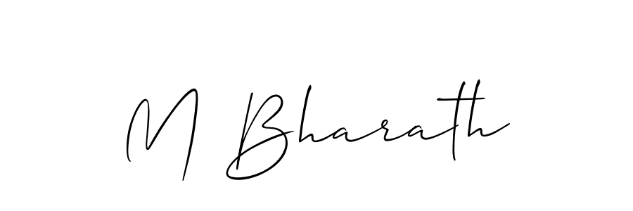 M Bharath stylish signature style. Best Handwritten Sign (Allison_Script) for my name. Handwritten Signature Collection Ideas for my name M Bharath. M Bharath signature style 2 images and pictures png