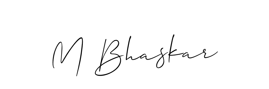 This is the best signature style for the M Bhaskar name. Also you like these signature font (Allison_Script). Mix name signature. M Bhaskar signature style 2 images and pictures png