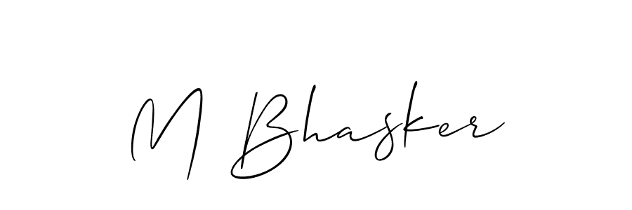 Best and Professional Signature Style for M Bhasker. Allison_Script Best Signature Style Collection. M Bhasker signature style 2 images and pictures png