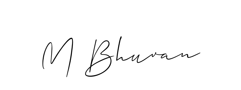 You can use this online signature creator to create a handwritten signature for the name M Bhuvan. This is the best online autograph maker. M Bhuvan signature style 2 images and pictures png