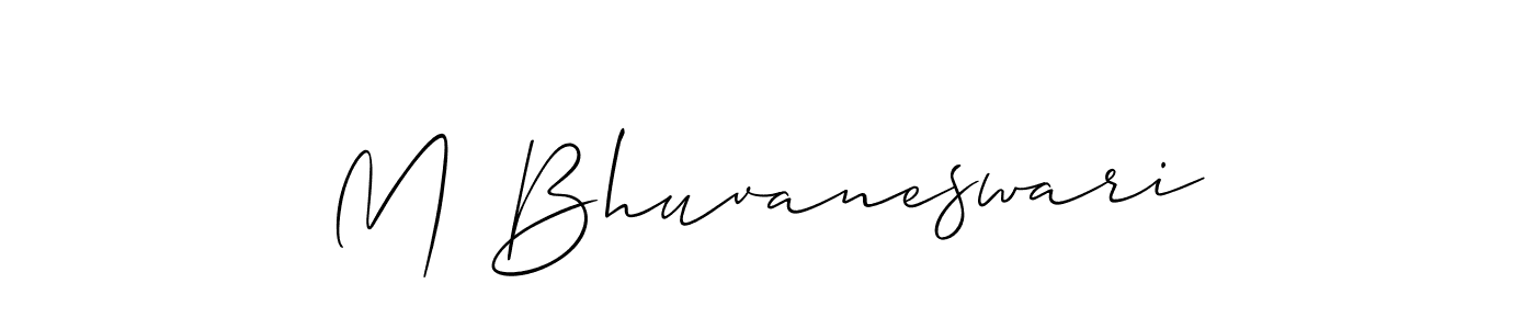 You should practise on your own different ways (Allison_Script) to write your name (M Bhuvaneswari) in signature. don't let someone else do it for you. M Bhuvaneswari signature style 2 images and pictures png