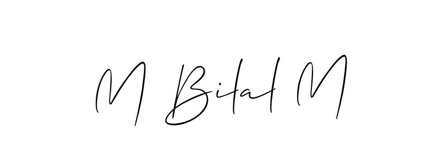 How to make M Bilal M signature? Allison_Script is a professional autograph style. Create handwritten signature for M Bilal M name. M Bilal M signature style 2 images and pictures png