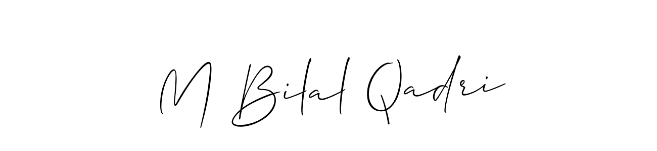 You should practise on your own different ways (Allison_Script) to write your name (M Bilal Qadri) in signature. don't let someone else do it for you. M Bilal Qadri signature style 2 images and pictures png